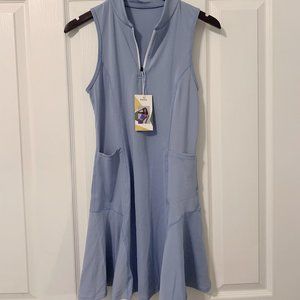 Halara lavender / periwinkle golf and tennis dress! Spandex shorts underneath